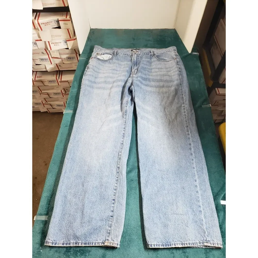 Aeropostale Jeans Size 40x32 Mens Blue Pants Stretch Mid Rise Relaxed Straight